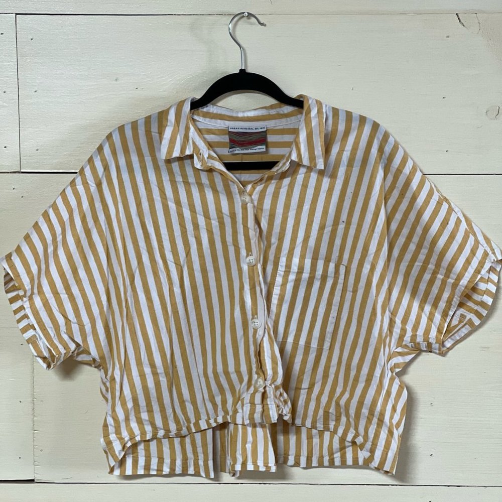 Urban Renewal button up crop top